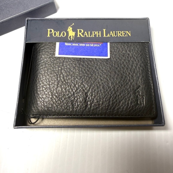 Polo by Ralph Lauren Black Leather Card Holder - Picture 3 of 10